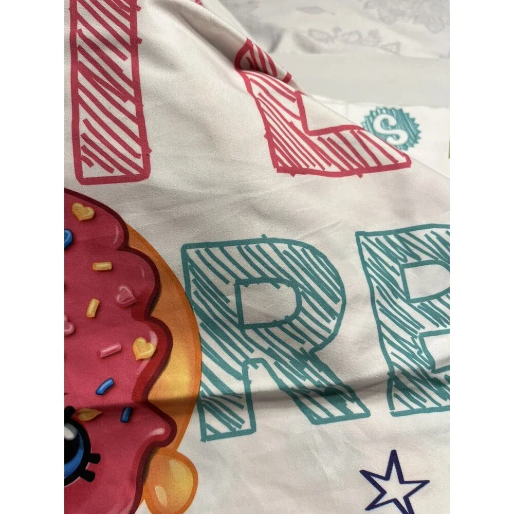 New SHOPKINS Super Soft Queen 4pc Sheet Set Fitted Flat Standard Pillowcases